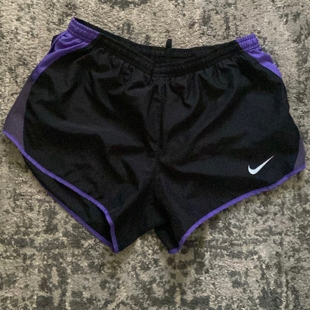 Black & Purple Women’s Nike Althetic Shorts